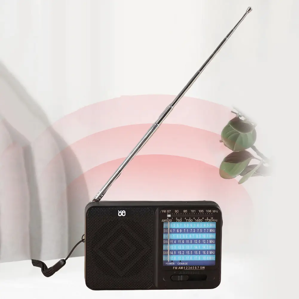 Portable Radio with Headphone Jack FM AM SW Radio Battery Operated Radio for Seniors