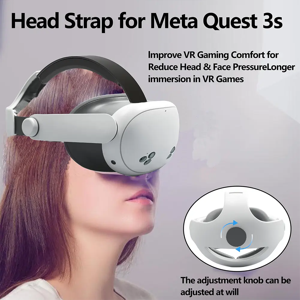 Adjustable Head Strap Enhanced Support and Comfort Replacement Elite Strap Reduce Pressure for Meta Quest 3S 3 VR Accessories