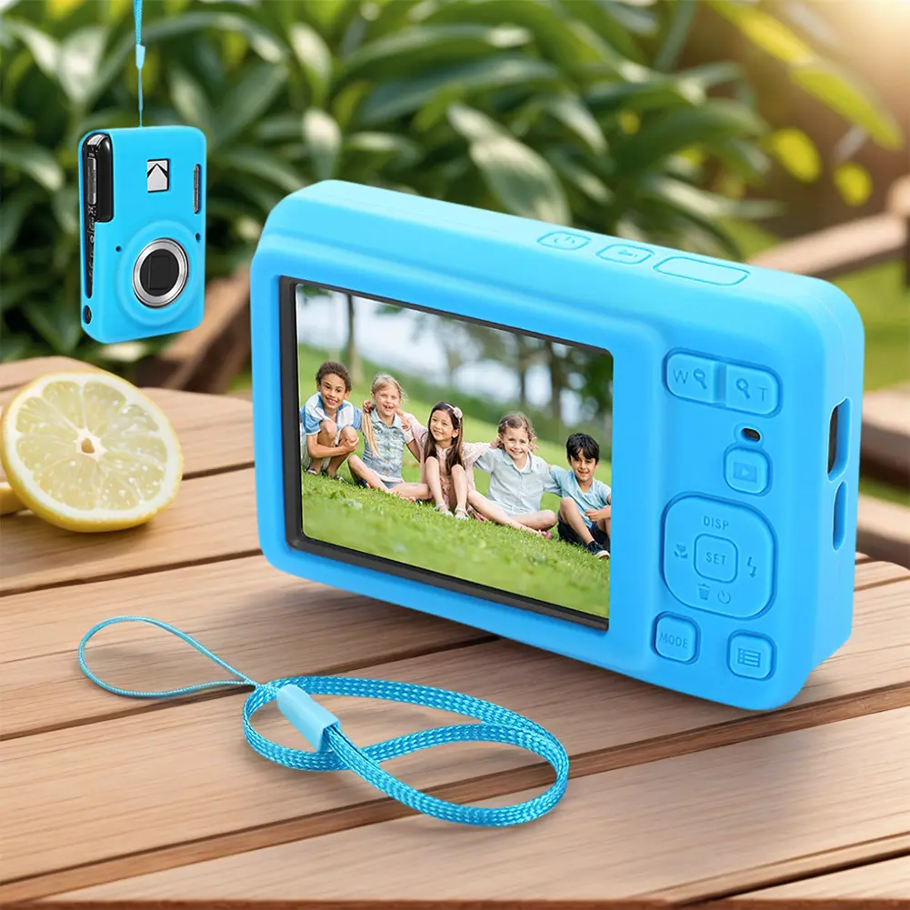 For KODAK PIXPRO FZ55 Slim Fit Camera Bag with Lanyard Lightweight Camera Sleeve Anti-Scratch Outdoor Travel Camera Protect Case