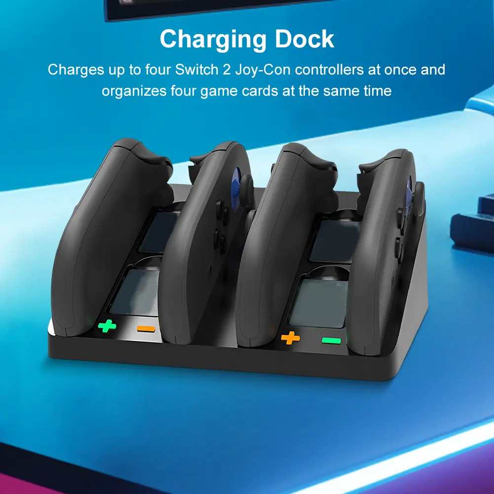 Dock Station for Nintendo for Switch 2 for Joycon Controller W/ Charging Cord Charger Stand Station Charger for Joy-Con Charging