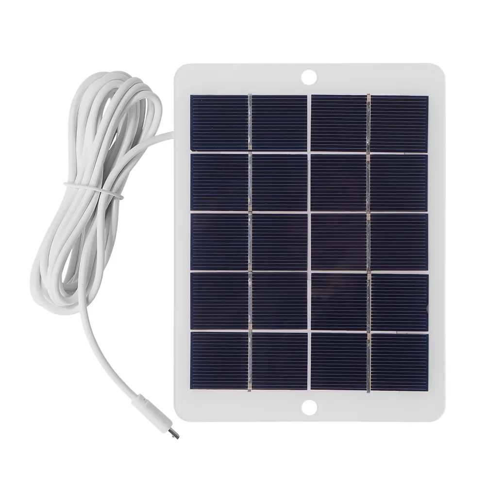 3W 5V Portable Micro USB Solar Panel Charger Phone Light Power Supply Accessory