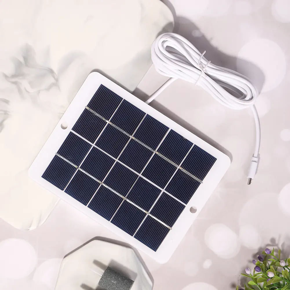 3W 5V Portable Micro USB Solar Panel Charger Phone Light Power Supply Accessory