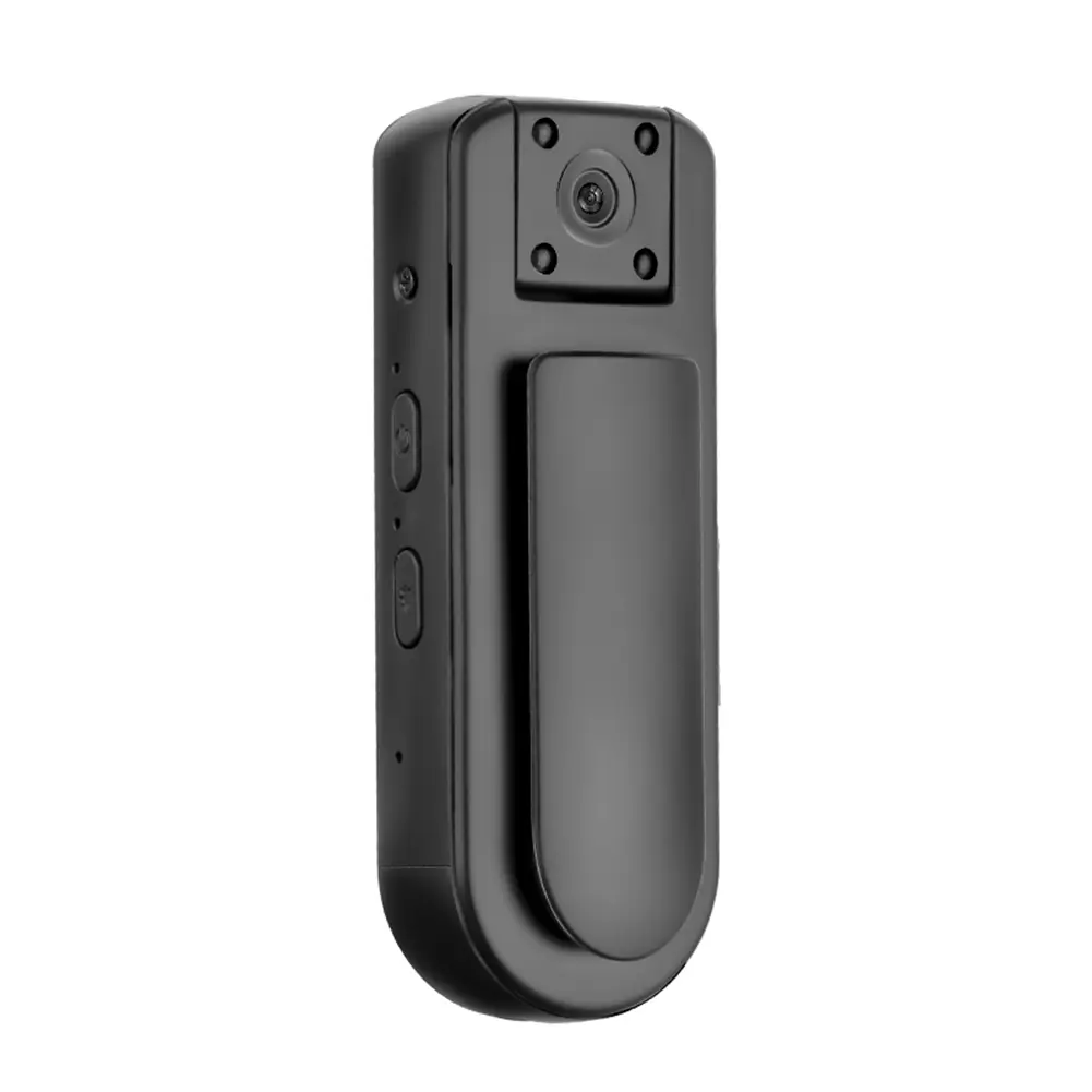 HD 1080P Portable Small Personal Camcorder 180° Rotatable Lens WiFi Body Worn Cam Night Vision with Audio & Video Recording