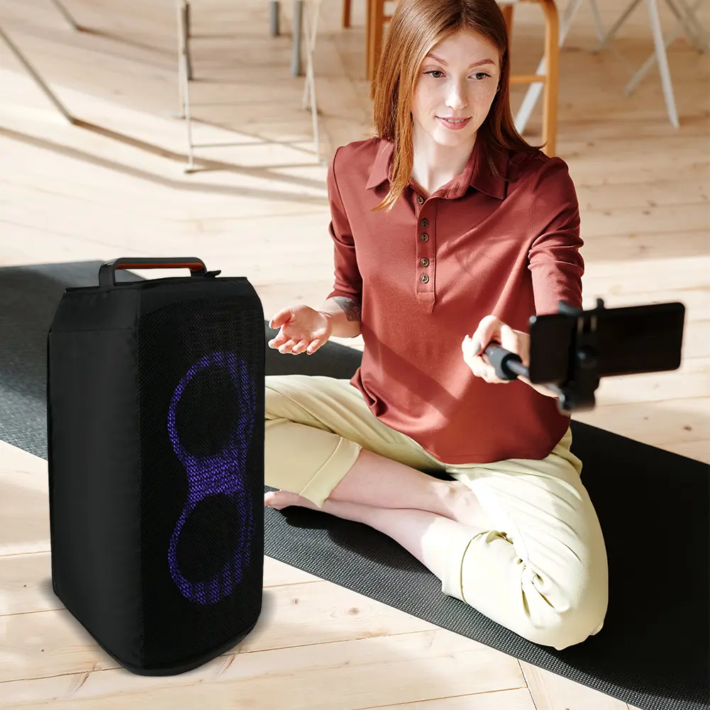 Outdoor Speaker Protective Cover Dust Case Speaker Sleeve Mesh Slip Cover for JBL PartyBox Club 120 Portable Party Speaker