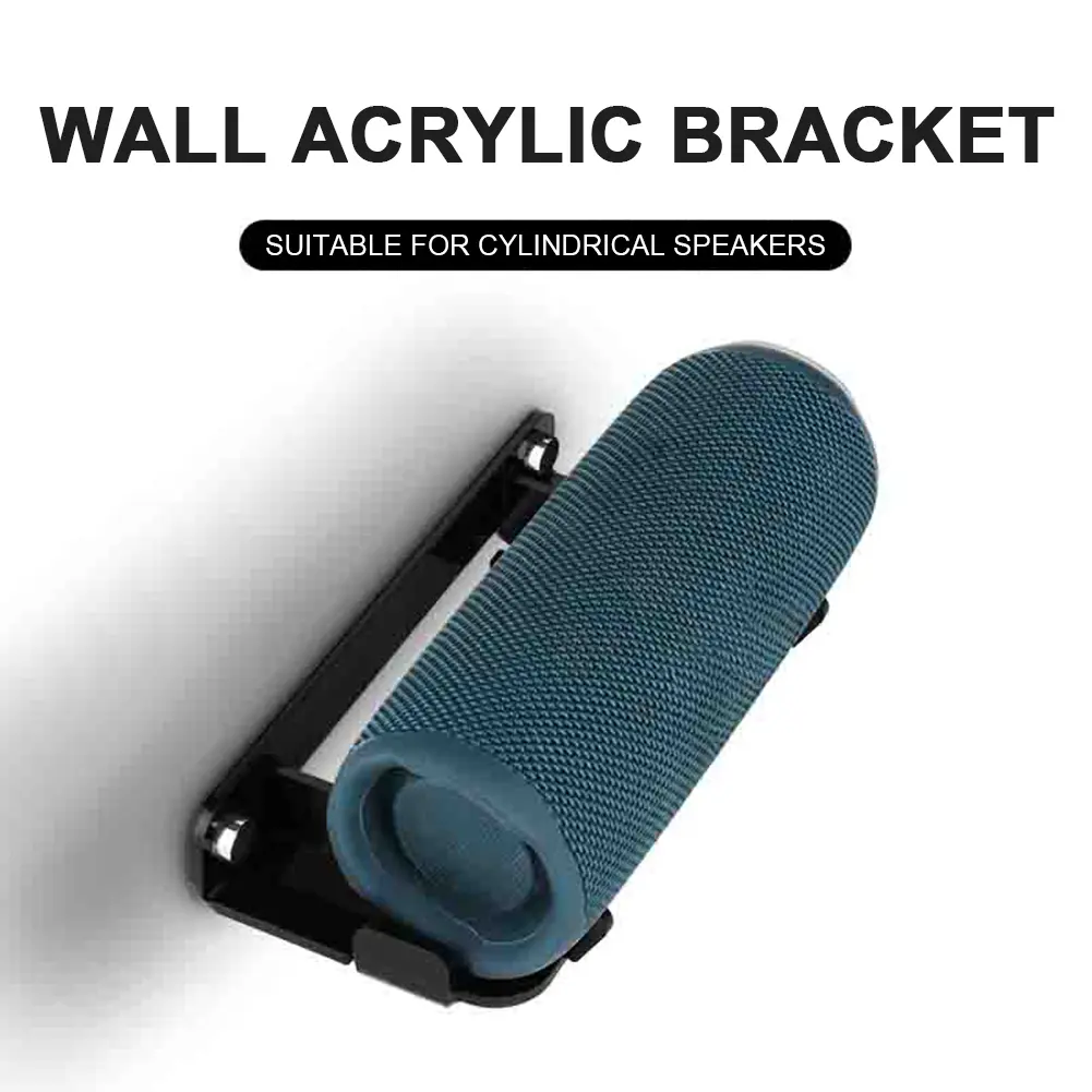Wall Mount Bracket Speaker Holder with Screw Acrylic Audio Wall Storage Bracket for JBL Flip 6/Flip 5/Flip 4 Portable BT Speaker