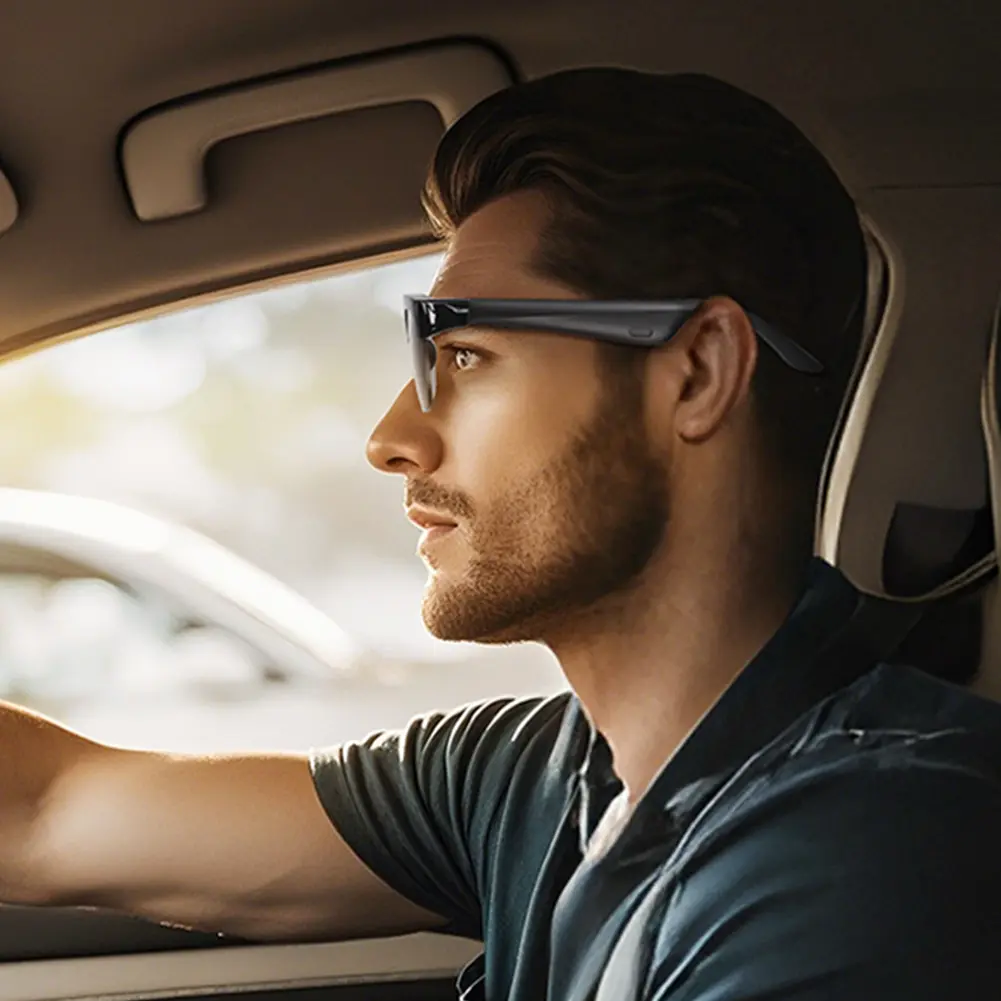 Smart Glasses AI Translator Hands-Free Music & Calls Audio Glasses UV Protection Outdoor Sports Headphones for Men and Women