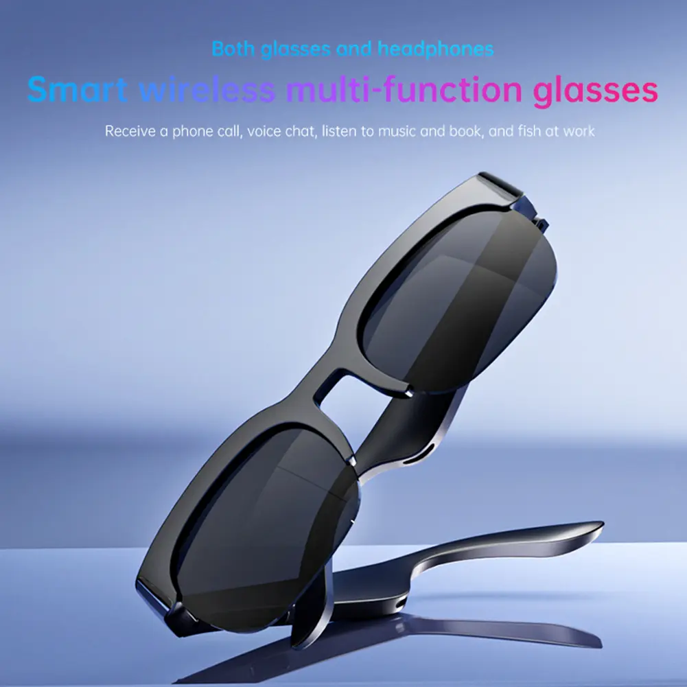 Smart Glasses AI Translator Hands-Free Music & Calls Audio Glasses UV Protection Outdoor Sports Headphones for Men and Women