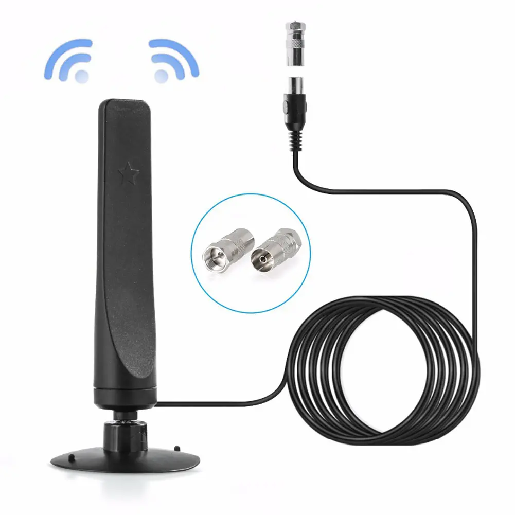 12dBi 1080P TV Antenna HD Receiver 50 Miles Digital HDTV Booster Indoor Aerial Indoor HDTV Signal Receiver Amplifier