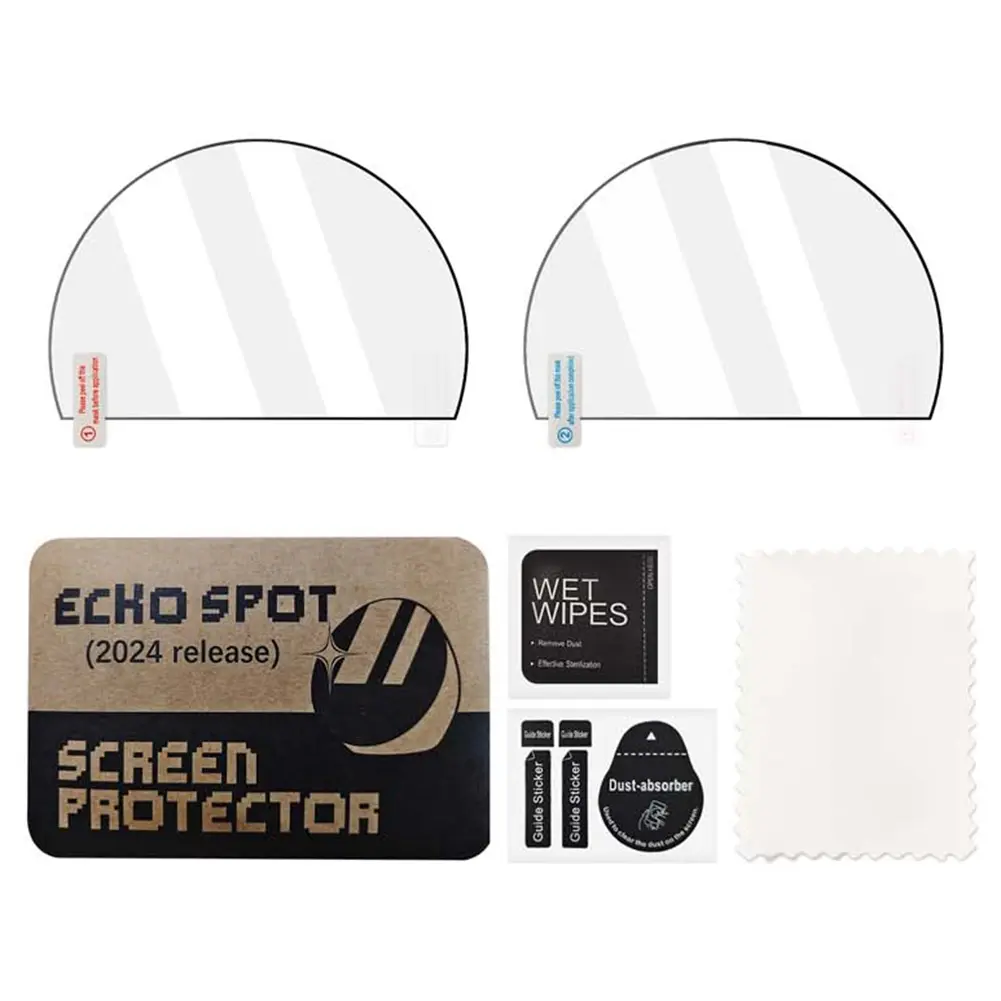 2 PCS HD Screen Protector PET Screen Protection Film Anti-Fingerprint Screen Protective Film for  Echo Spot (2024 Release)