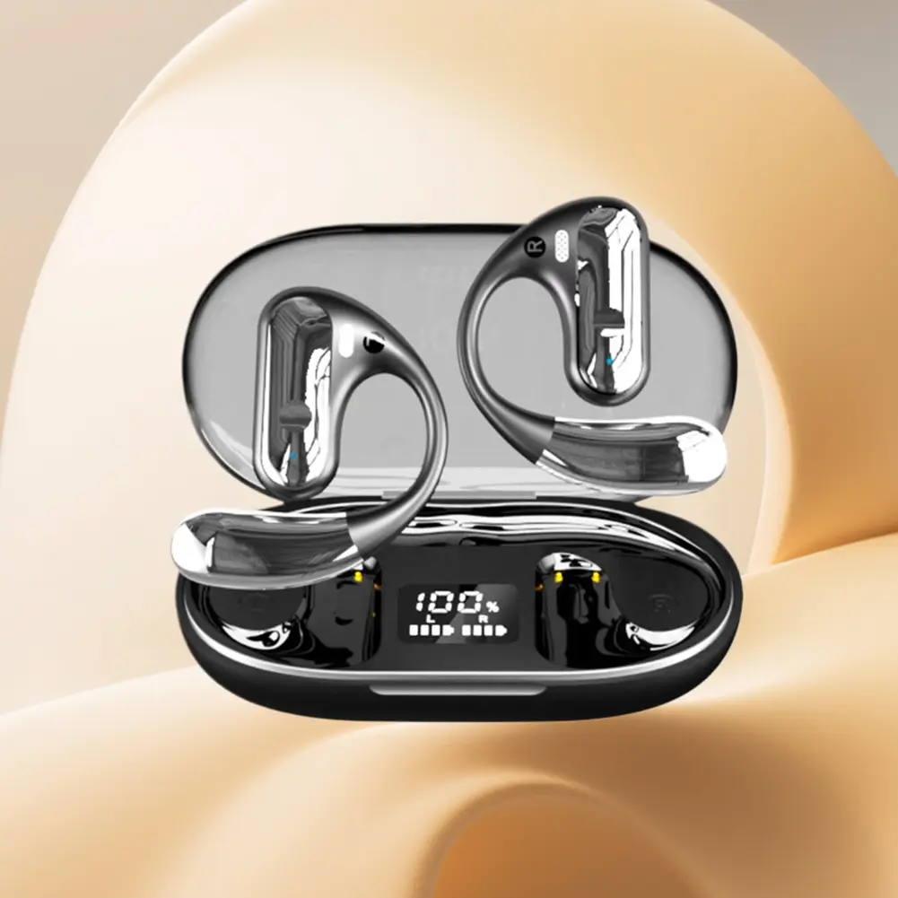 144 Languages AI Translator Earbuds Bluetooth-Compatible 5.3 Wireless Earphone Noise Cancelling Stereo Earhook Sports Headphone