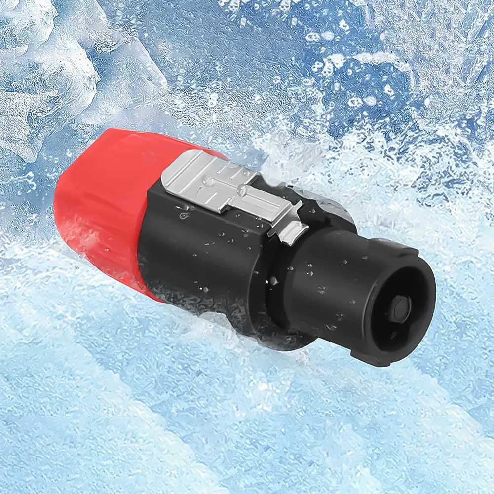 4 Pins Audio Speaker Plug with Twist Lock Audio Cable Adapter Connector for NL4FC NL4FX NLT4X NL2FC