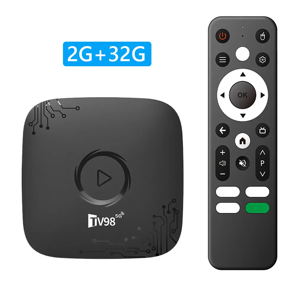 Android 14 Smart TV Box Quad Core ARM Cortex-A53 Home Video Player RK3518 Chip Set Top Box for HD Movies Internet Applications