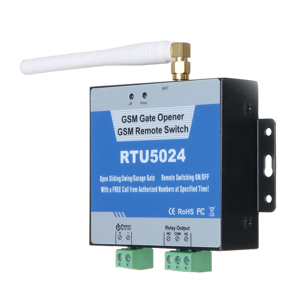 RTU5024 GSM Gate Opener Relay Switch Remote Control Wireless Door Opener EU US