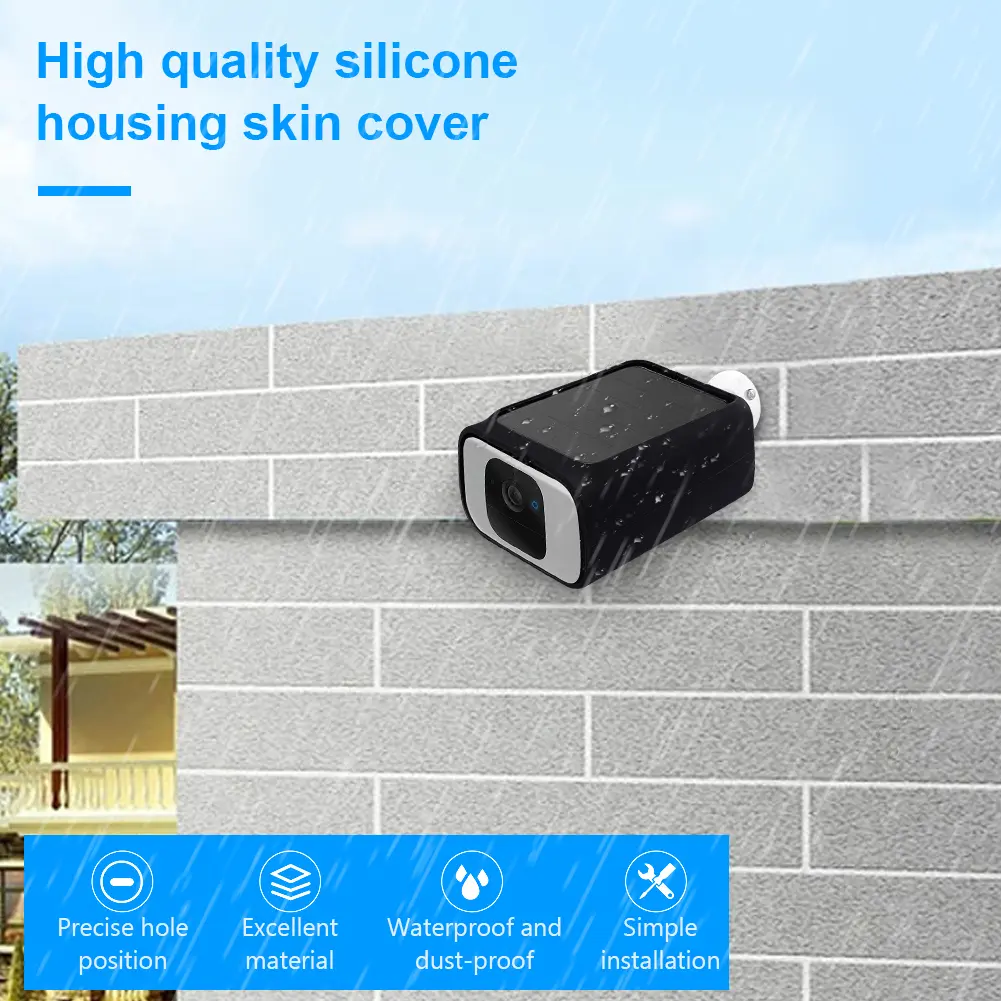 Silicone Cover Skin Anti-Scratch Protective Casing Against UV Rays and Rain Protective Cover for Eufy Security S230 SoloCam S40