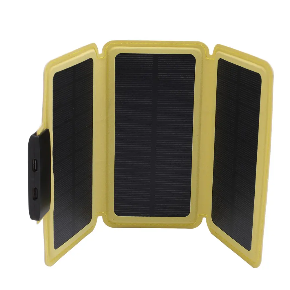 Outdoor Foldable Solar Panel Lightweight Portable Solar Power Bank USB Solar Charging Panel for Camping Hiking Picnic Climbing