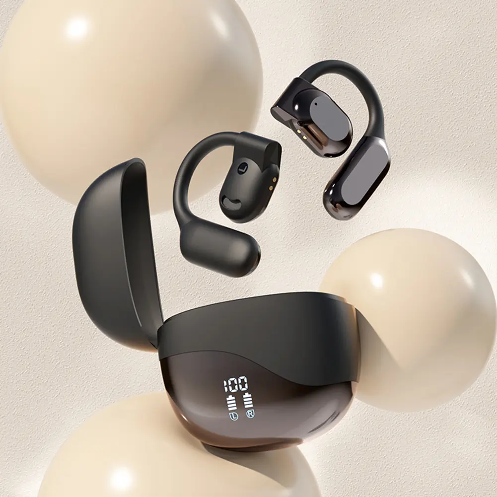 Two-Way Voice Translator Bluetooth-Compatible 5.4 Noise Cancelling Smart Voice Translator Translator Headset for Business Travel