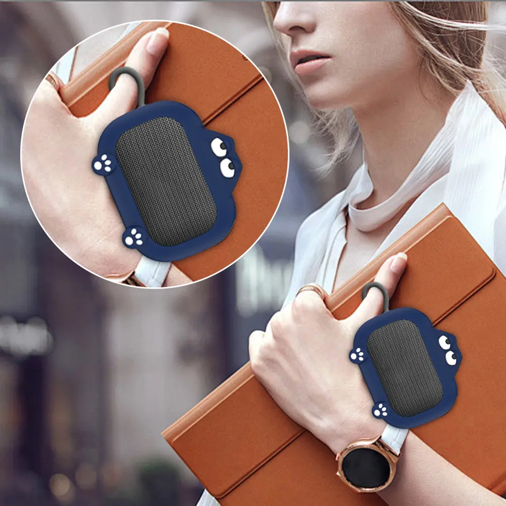 Silicone Cover Case Protective Case Scratchproof Cover Storage Case for Anker Soundcore Select 4 Go Speaker