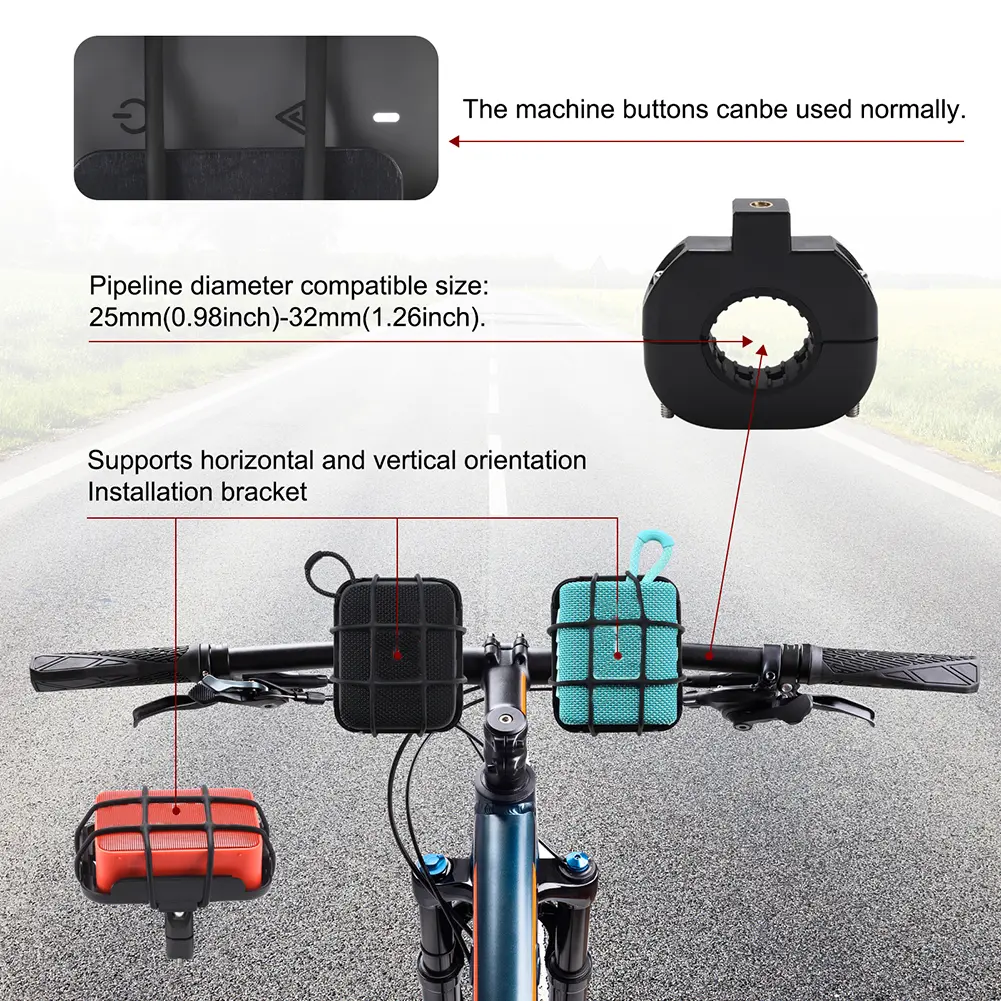 Universal Bicycle Speaker Mount Portable MTB Road Bike Bracket Speaker Rack Portable Speaker Mount for JBL GO 4/GO 3/GO 2