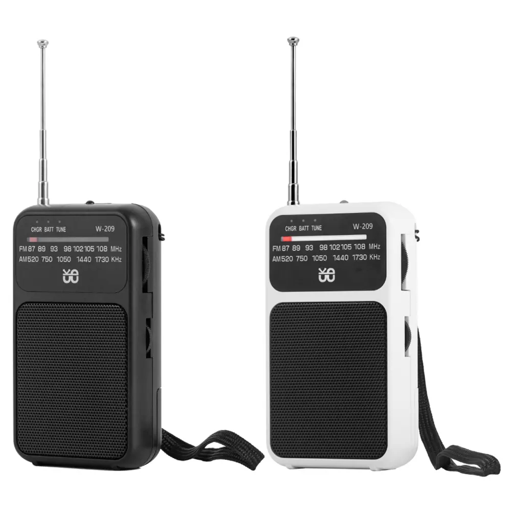 Portable Pocket AM FM Radio Battery Operated  Pointer Radio Built-in Speaker with 3.5mm Headphone Jack Radio Player