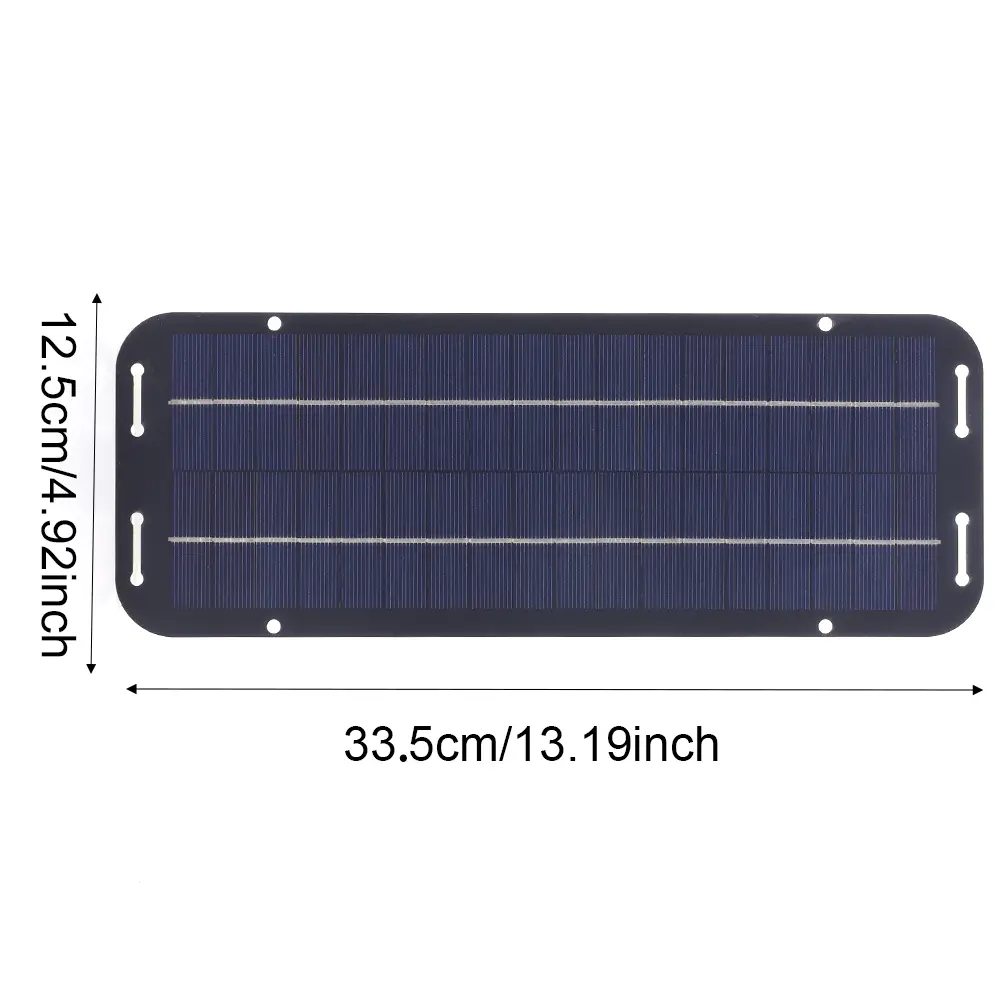 6W Solar Panel Kit with Solar Charge Controller Portable Solar Powered Charger Kit High-Efficiency for Car RV Boat Motorcycle