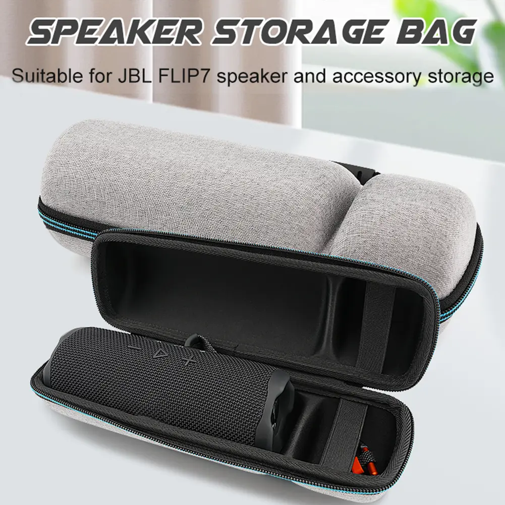 Hard Travel Case for JBL Flip 7 Flip 6 Flip 5 Shockproof Hard Travelling Case Anti-scratch Storage Case for JBL Portable Speaker