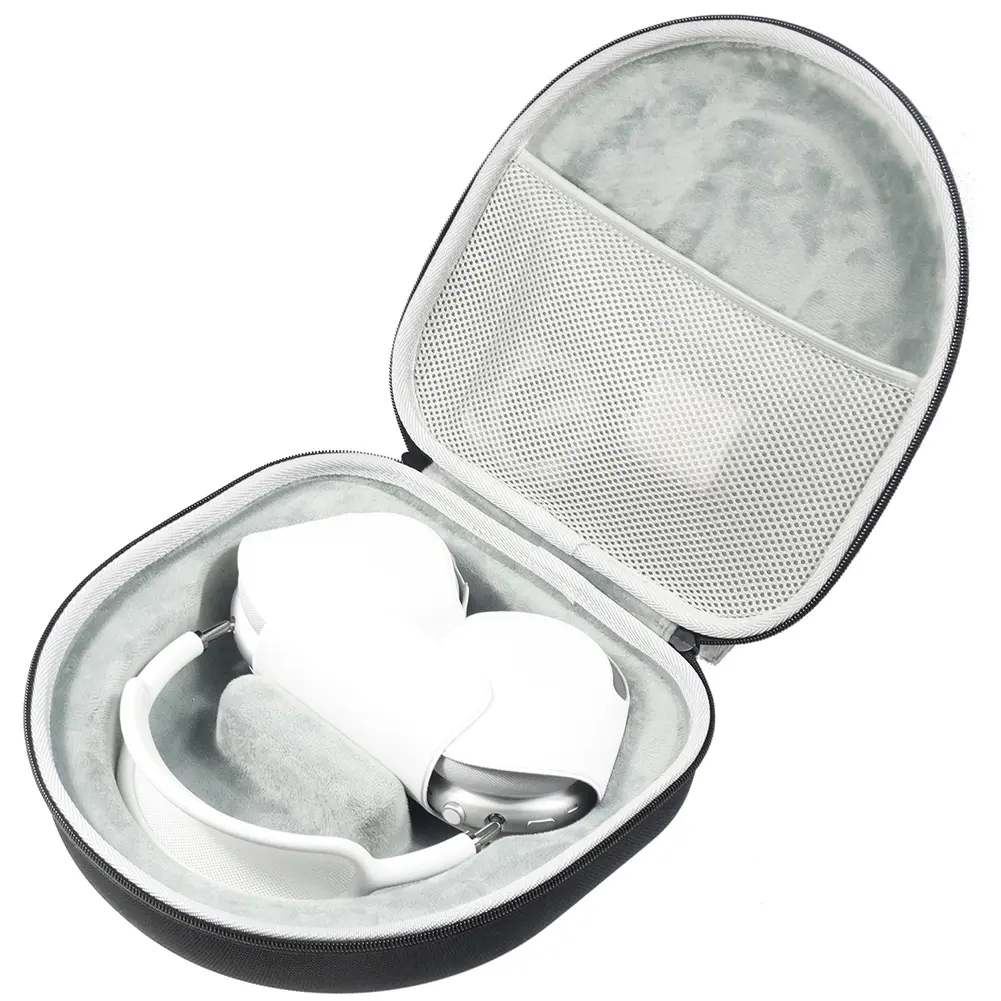 Hard Carrying Case with Mesh Pocket EVA Protective Case Shockproof Wireless Headset Protective Box for Apple AirPods Max Headset