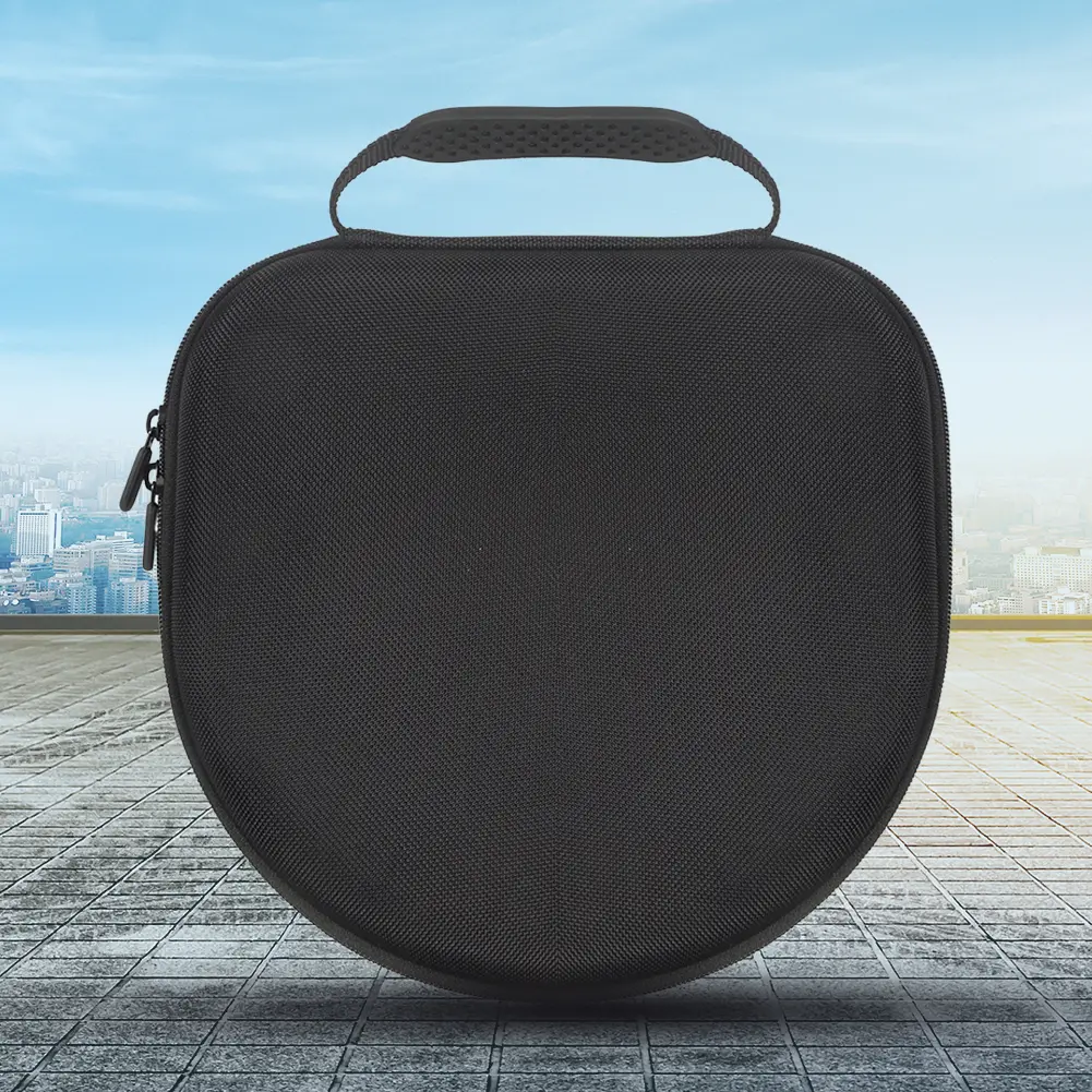 Hard Carrying Case with Mesh Pocket EVA Protective Case Shockproof Wireless Headset Protective Box for Apple AirPods Max Headset