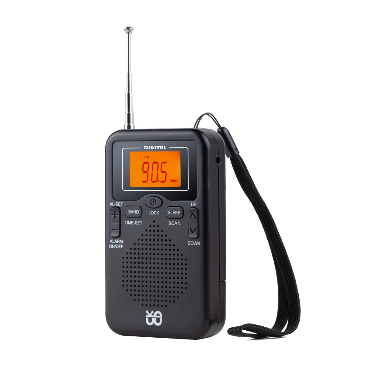 AM FM Radio LCD Display Portable Radio with Alarm Clock for Walk/Jogging/Gym/Camping