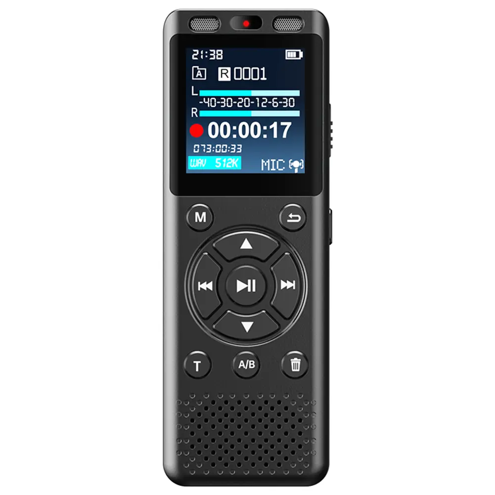 8GB/16GB Digital Voice Recorder Voice Activated Sound Recorder Noise Reduction Recording Device for Interviews/Meeting/Classes