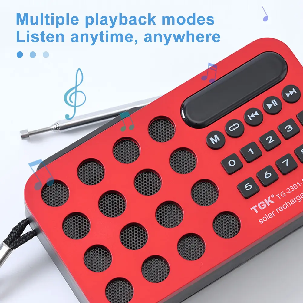 Mini Portable Pocket FM Radio Bluetooth-Compatible Support USB TF Card Play Wireless Speakers Digital Radio Speaker Music Player