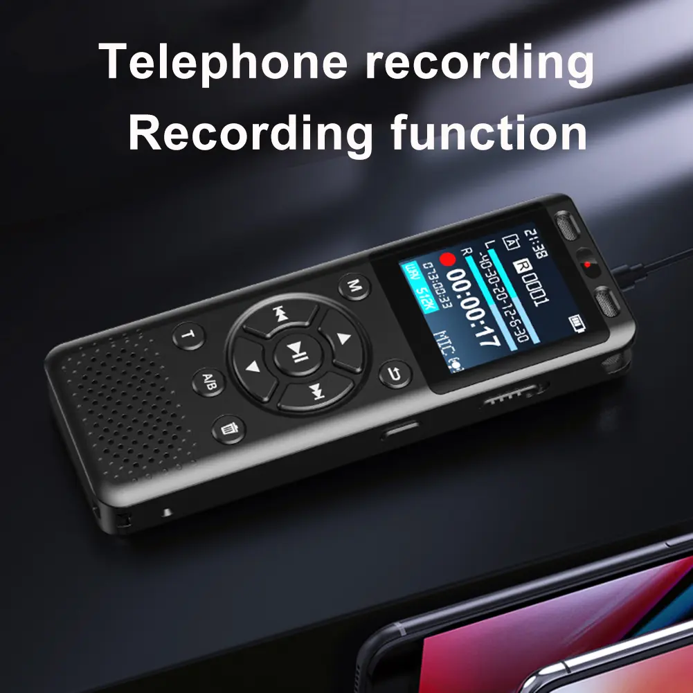 8GB/16GB Digital Voice Recorder Voice Activated Sound Recorder Noise Reduction Recording Device for Interviews/Meeting/Classes