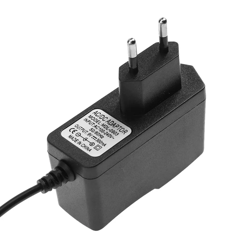 9V 300mA 100V-240V AC to DC Power Supply Adapter Converter 5.5*2.5-2.1mm