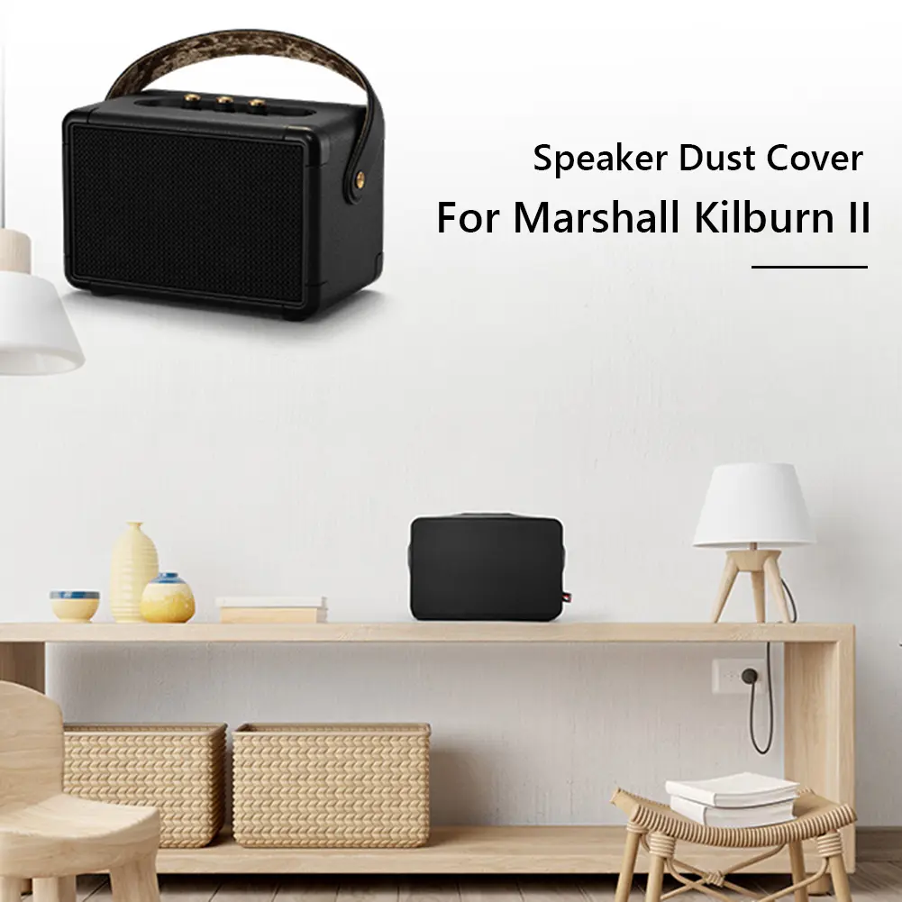 Lycra Dust Cover Protective Case High Elasticity Dust Case with Elastic Band Protective Cover for Marshall Kilburn II Speaker