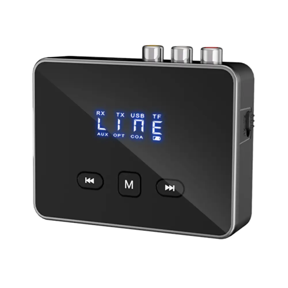 BT 5.4 Audio Receiver Transmitter with RCA 3.5mm AUX & Display BT Audio Adapter BT Adapter for TV/Car/PC/Home Stereo/Speakers