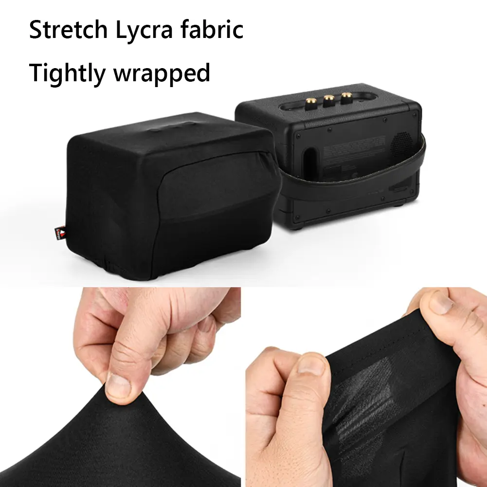 Lycra Dust Cover Protective Case High Elasticity Dust Case with Elastic Band Protective Cover for Marshall Kilburn II Speaker