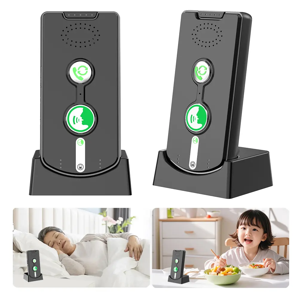 2 Way Voice Intercom Long Range Wireless Intercom System Intercomunicador for Home Hospital Office Elderly Care