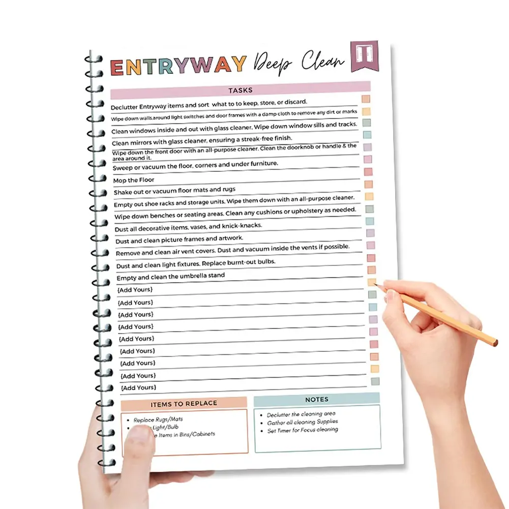 Cleaning Plan Schedule Cleaning Schedule and Checklist Organizer Daily Weekly Monthly Household Cleaning Planner for Daily Tasks