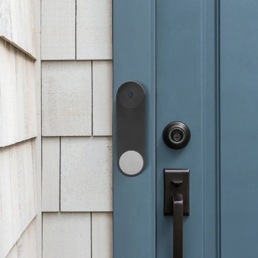 Silicone Case Cover Weather and UV Resistant Doorbell Cover Anti-Scratch Camera Doorbell Case Dustproof for Google Nest Doorbell