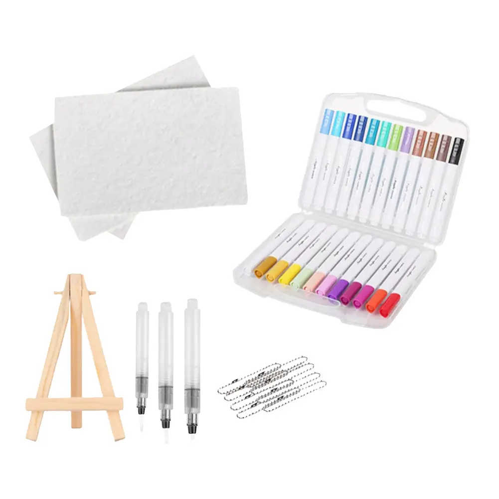 Magic Canvas Sponge DIY Creative Activity Bubble Drawing Pen 12 Colors Bubble Popcorn Drawing Pen Texture Painting Kit