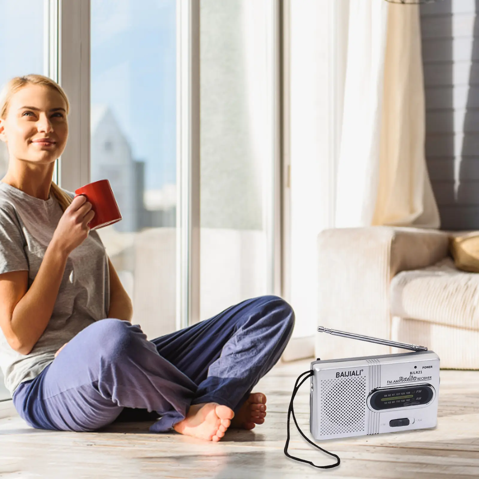 Mini Retro Radios Rechargeable Full-wave Band Emergency World Receiver AA Battery Powered Built-in Speaker Home Use
