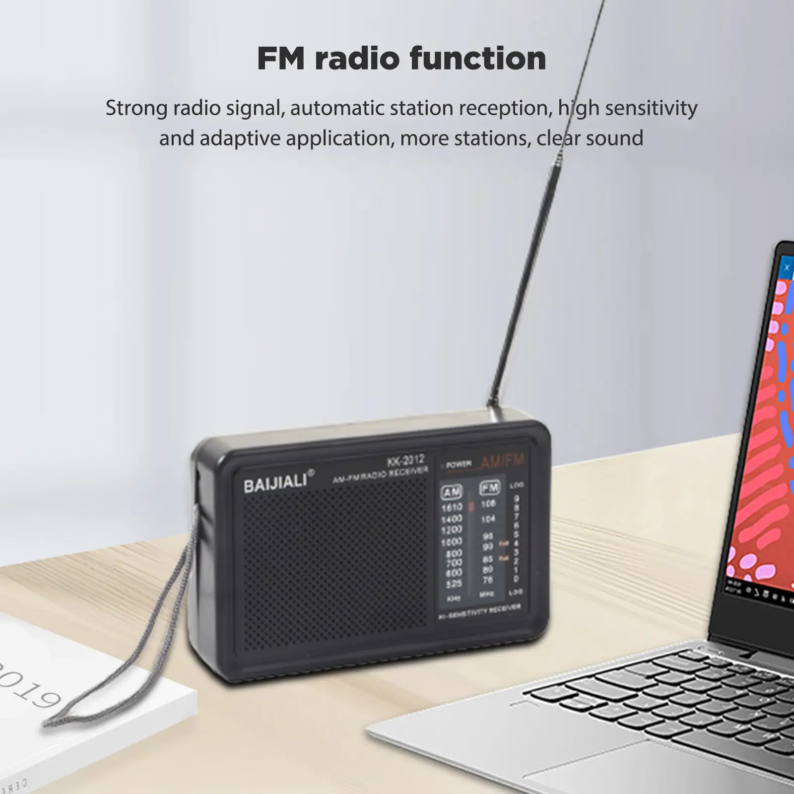 Mini Retro Radios Rechargeable Full-wave Band Emergency World Receiver AA Battery Powered Built-in Speaker Home Use