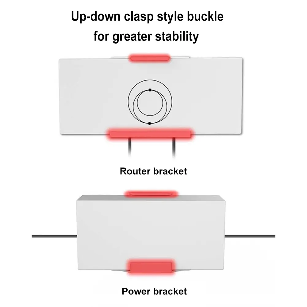 Wall Mounting Bracket Wall&Roof Installation Metal Kit Wall Mount Shelf Holder for StarLink Gen3 V3 Router Power