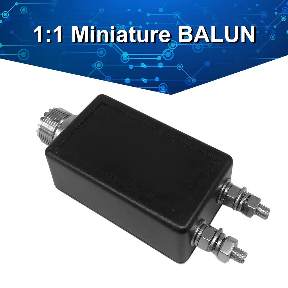 1:1 /1:9 Miniature Balun Suitable HF Shortwave Antenna Electronic Accessories Balun for Outdoor QRP Station and Furniture