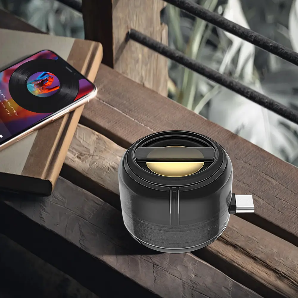 Type-C/3.5mm Aux Input External Speaker Plug in Speaker Line-in Speaker for Smartphone/Tablet/Computer