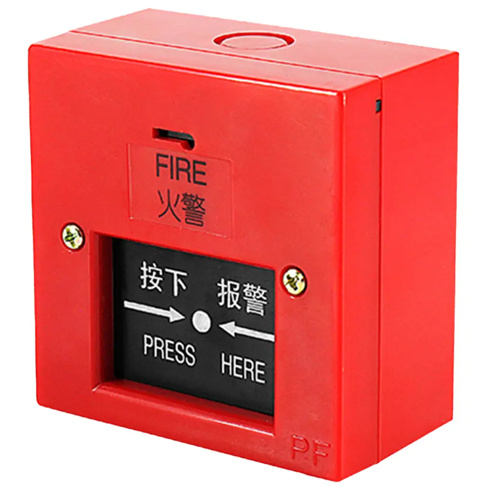 4 Inch Schools Fire Alarm AC 220V Pull Station Metal Fire Control Internal Strike Type Electric Bell Internal Strike Alarm Bell