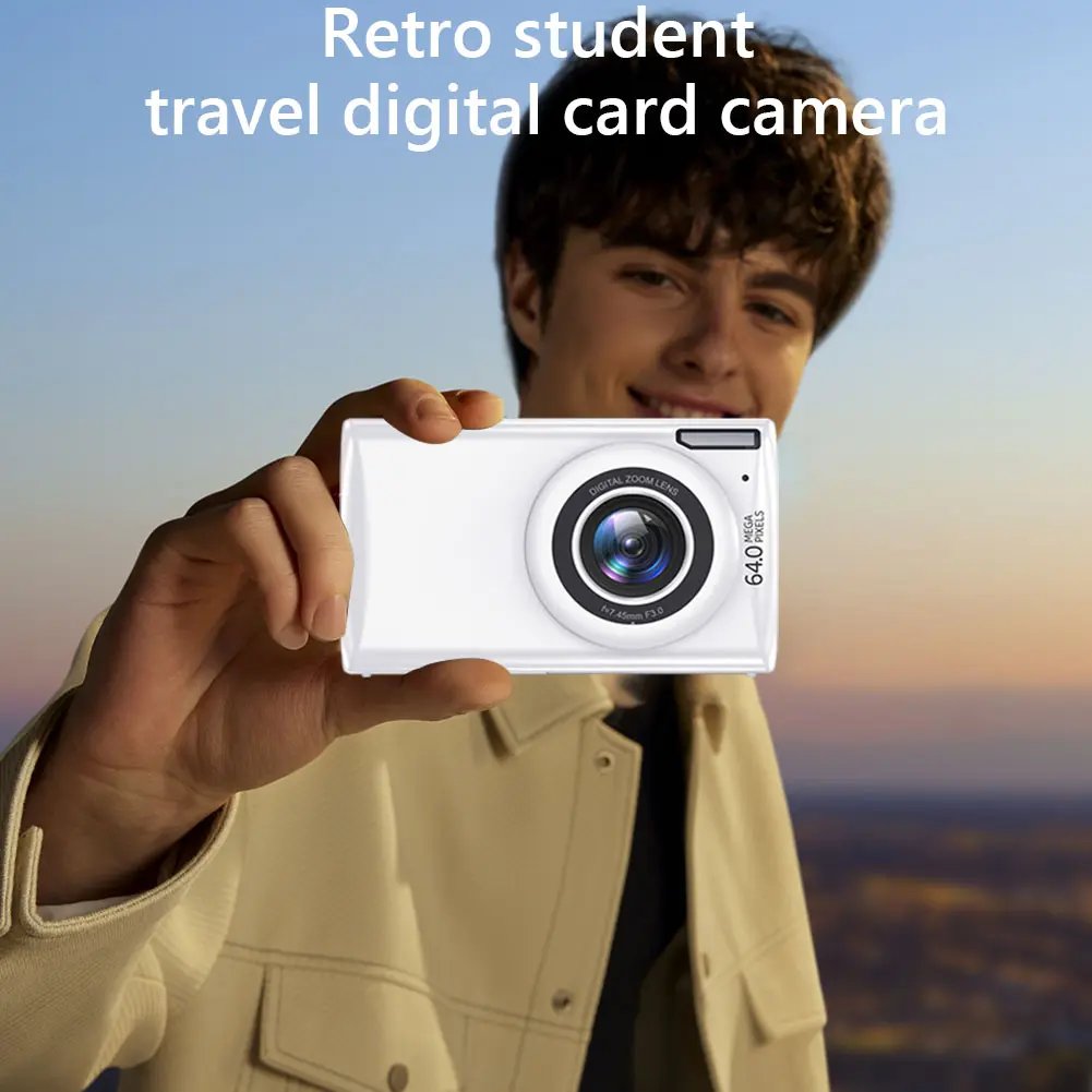 4K Digital Camera Vlogging Camera 18X Digital Zoom 64MP Video Camera Autofocus Point Shoot Camera for Photography