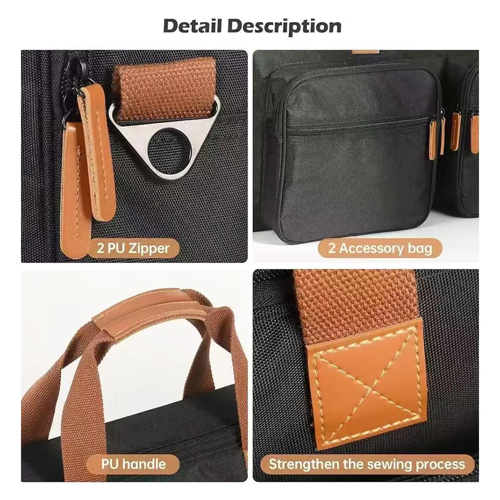 Carrying Case with Adjustable Shoulder Strap Protective Case DJ Travel Carrying Bag for Pioneer DDJ-SB3/DDJ-400/DDJ-RB