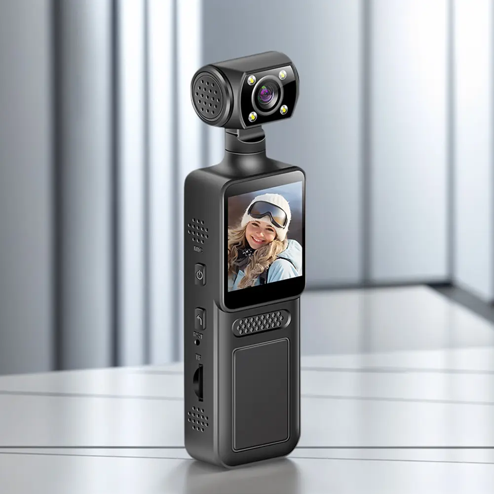 4K Portable Camcorder Night Vision Outdoor Video Recorder WiFi Sports Camera for Outdoor Sport Bike Travel