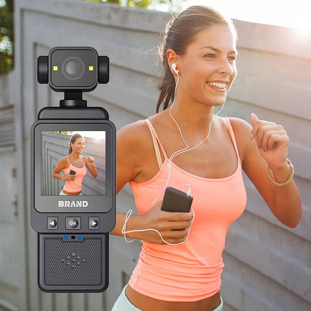 1080P WiFi Action Camera Travel Bicycle Driver Recorder Pocket Camera for Motorcycle and Vlogging