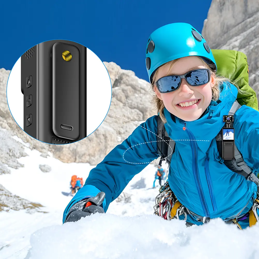 4K Portable Camcorder Night Vision Outdoor Video Recorder WiFi Sports Camera for Outdoor Sport Bike Travel